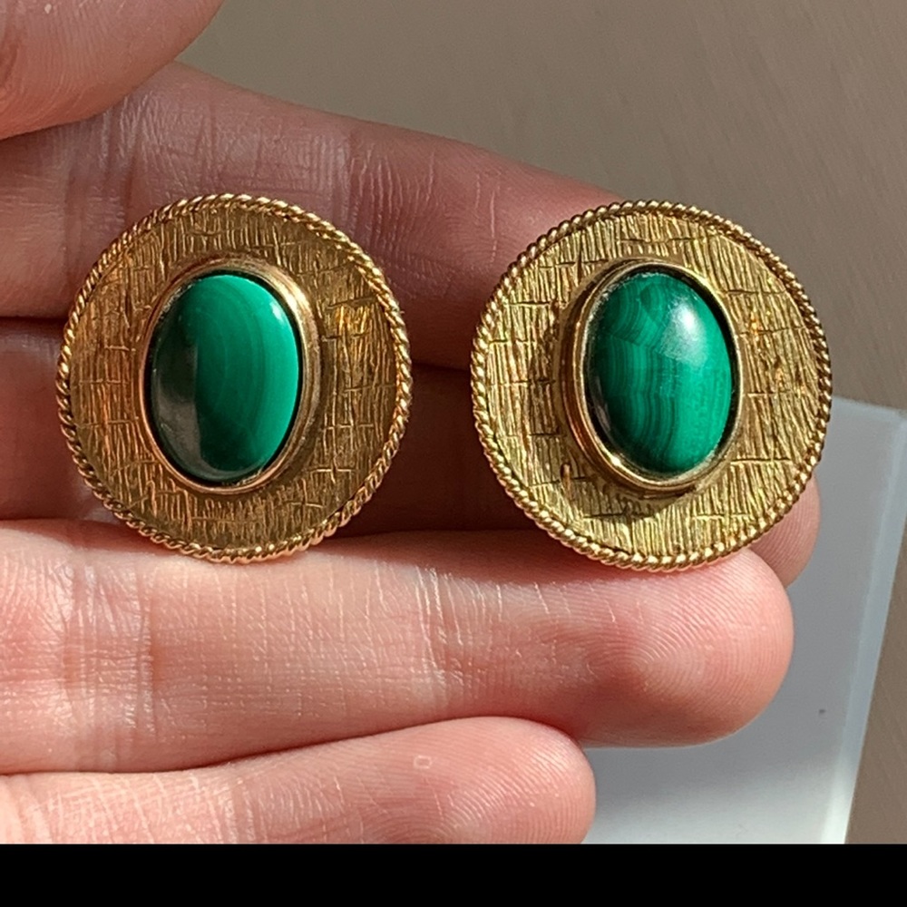 18k yellow gold Designer Earrings-Rare! - Picture 8 of 16